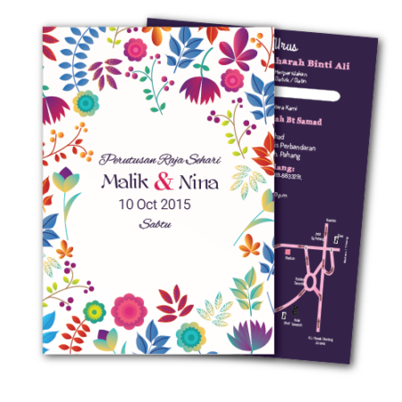 Kad Kahwin Floral 10