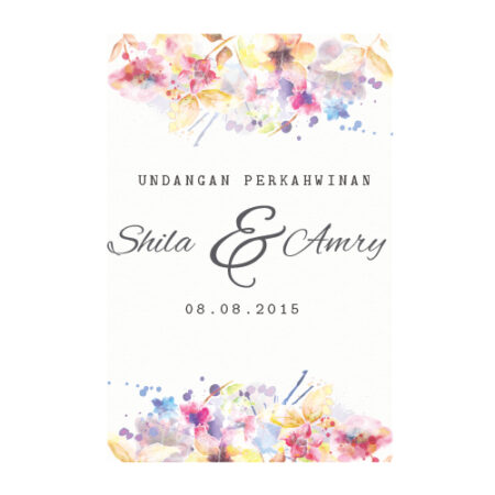 Kad Kahwin Abstrak 3