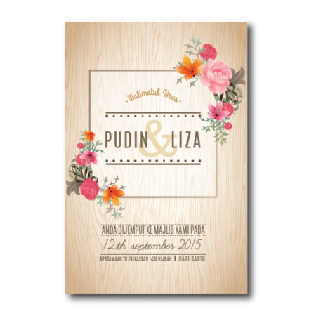 Kad Kahwin Floral 13