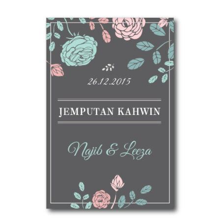 Kad Kahwin Floral 17