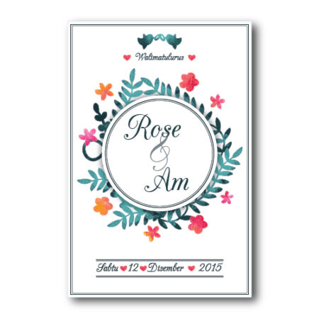 Kad Kahwin Floral 18