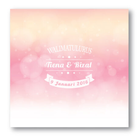 Kad Kahwin Abstrak 4