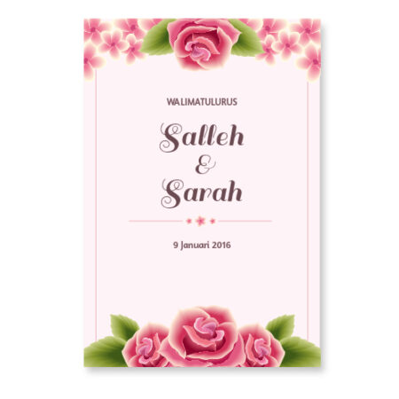 Kad Kahwin Floral 20