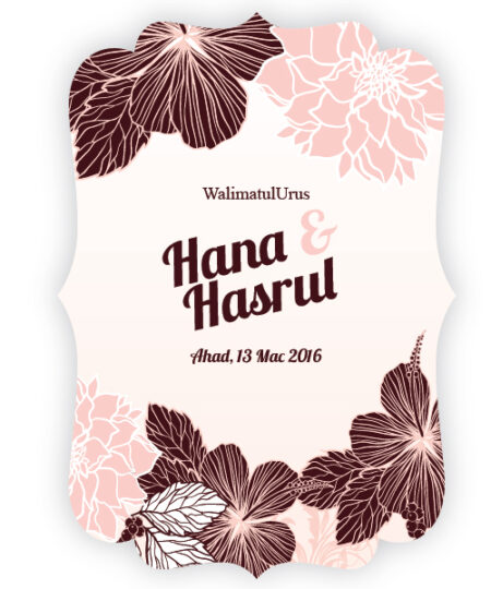 Kad Kahwin Floral 23