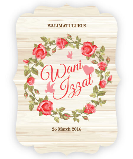 Kad kahwin vintage 12