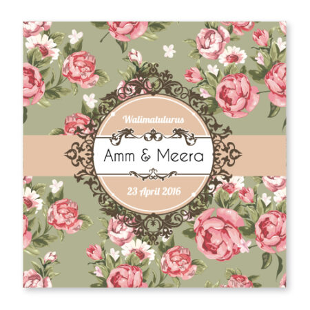 Kad kahwin vintage 18