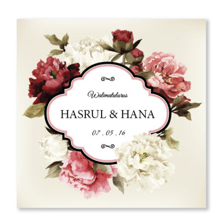 Kad kahwin vintage 19