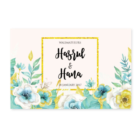 kad kahwin floral 53