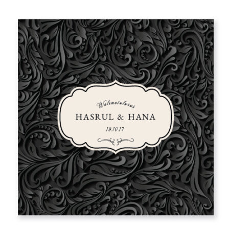 Kad kahwin vintage 28